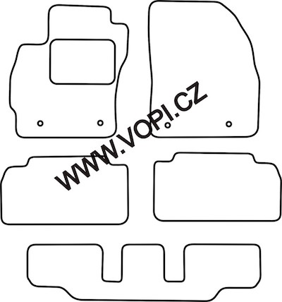 Autokoberce Mazda 5 7 míst 10/2010 - Colorfit (2855)